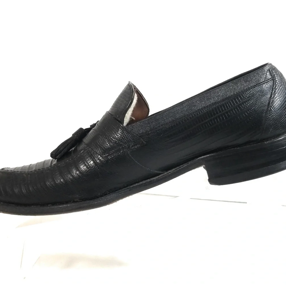 Allen Edmonds Clayton Men Lizard Loafers Sz 10 A